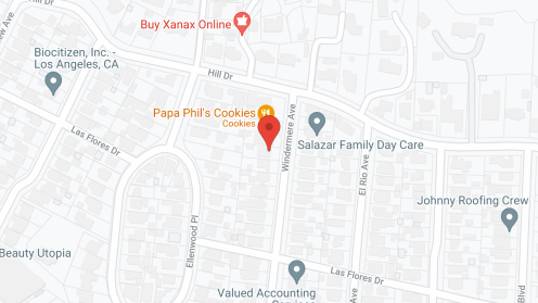 Map of the neighborhood around J and L Manor
