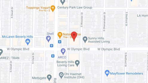 Map of the neighborhood around Rossmore Housing Plaza