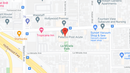 Map of the neighborhood around Serrano Convalescent South