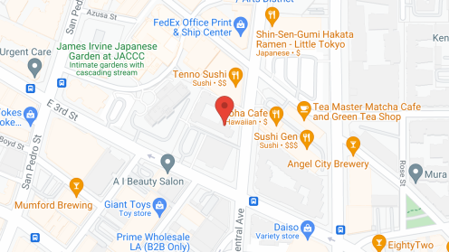 Map of the neighborhood around Miyako Gardens Apartments
