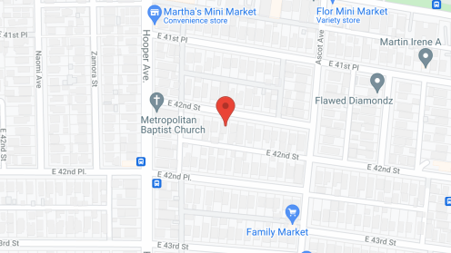Map of the neighborhood around Joyce Charles Board and Care