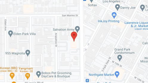 Map of the neighborhood around L A Silvercrest/Salvation Army