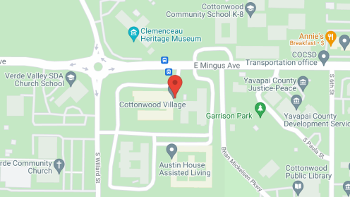 Map of the neighborhood around Cottonwood Village