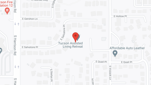 Map of the neighborhood around Desert Villa