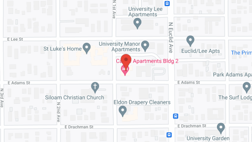 Map of the neighborhood around Horst Home