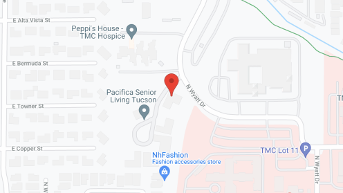 Map of the neighborhood around Pacifica Senior Living Tucson