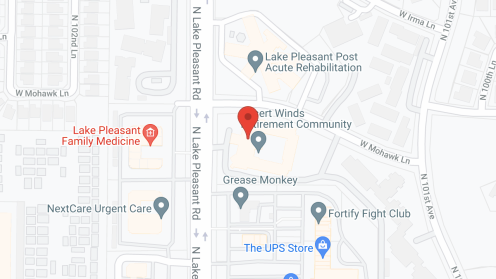 Map of the neighborhood around Desert Winds Assisted Living and Memory Care