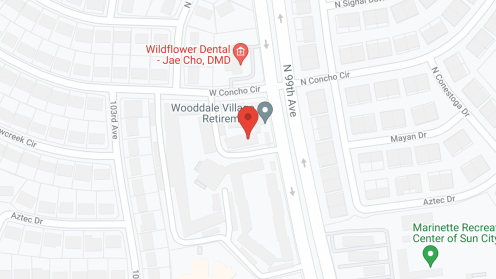 Map of the neighborhood around Wooddale Village