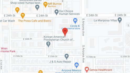 Map of the neighborhood around La Mesa Healthcare Ctr