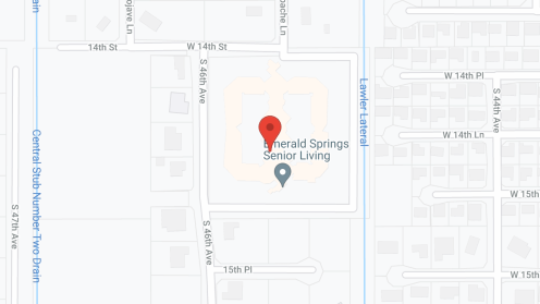 Map of the neighborhood around Emerald Springs Senior Living