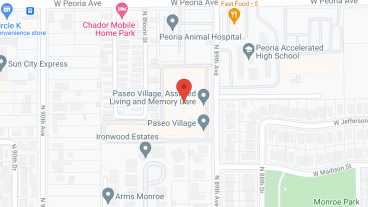Paseo Village in google map