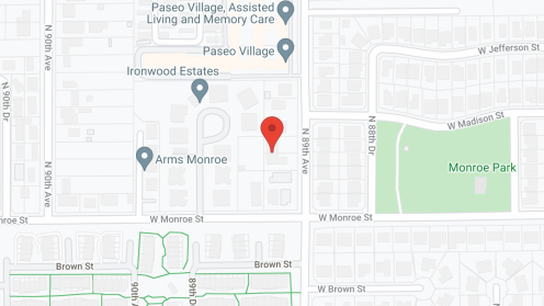 Map of the neighborhood around Arnolds Place