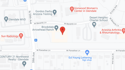 Map of the neighborhood around Marriott's Village Oaks at Glendale