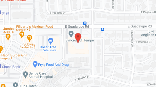 Map of the neighborhood around Inspirations of Tempe
