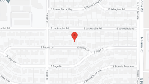 Map of the neighborhood around ARDC Scottsdale Home
