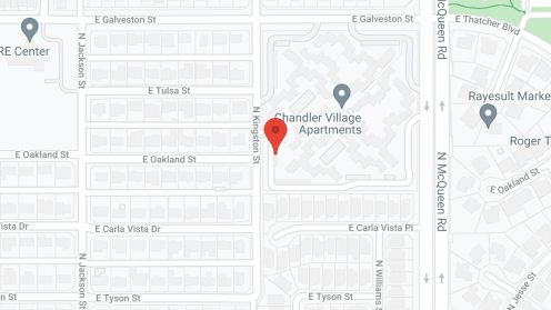 Map of the neighborhood around Chandler Village