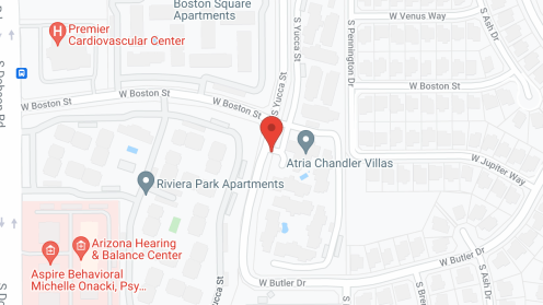 Map of the neighborhood around Atria Chandler Villas