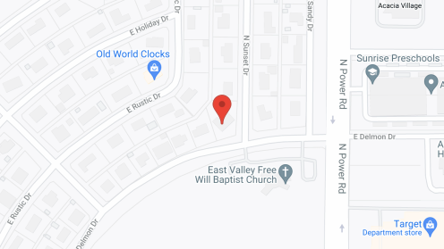 Map of the neighborhood around Desert Springs Communites