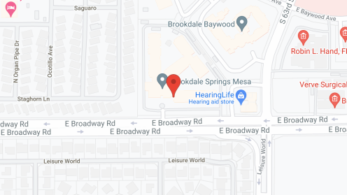 Map of the neighborhood around Brookdale Springs Mesa