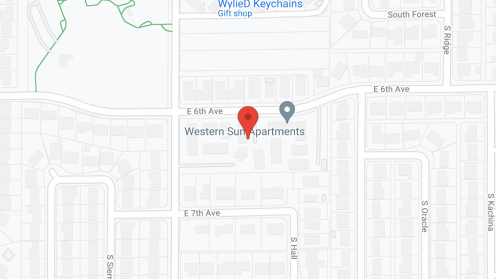 Map of the neighborhood around Western Sun Apartments