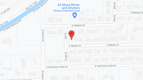Map of the neighborhood around Jim and Patti Jones
