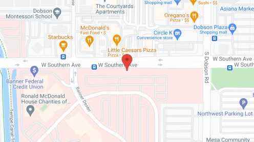Map of the neighborhood around Desert Samaritan Care Ctr