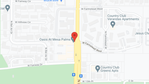 Map of the neighborhood around Oasis at Mesa Palms