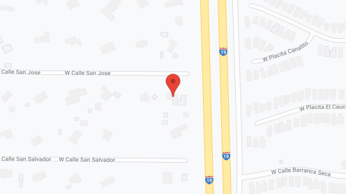 Map of the neighborhood around Villa Rosa