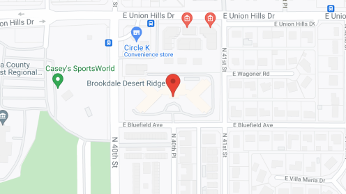Map of the neighborhood around Brookdale Desert Ridge