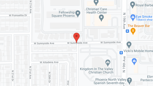 Map of the neighborhood around Fellowship Square Phoenix (a Life Plan Community)