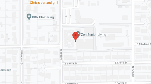 Map of the neighborhood around Zen Senior Living