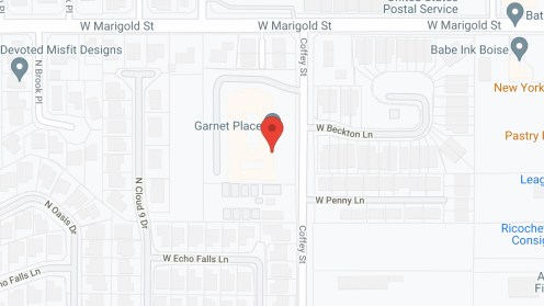 Map of the neighborhood around Avista Garden City