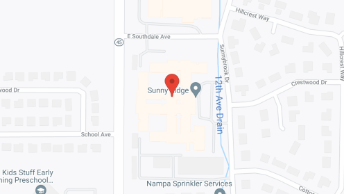 Map of the neighborhood around Sunny Ridge