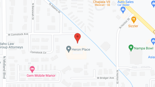 Map of the neighborhood around Avista Nampa