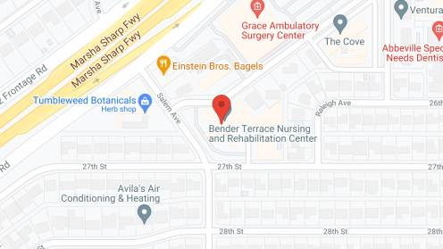 Map of the neighborhood around Bender Terrace