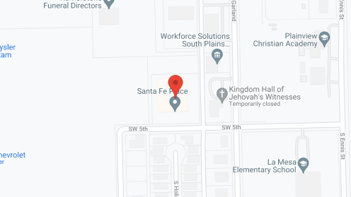 Map of the neighborhood around Santa Fe Terrace