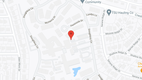 Map of the neighborhood around Army Residence Community