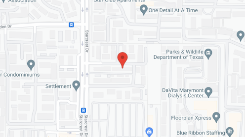 Map of the neighborhood around Towne Oaks Apartments