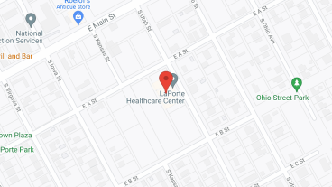 La Porte Care Ctr in google map