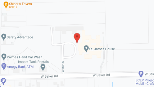 Map of the neighborhood around St James House of Baytown