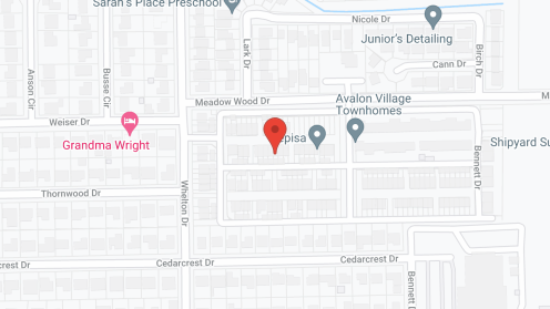 Map of the neighborhood around East Texas Greenview