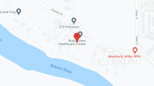 Map of the neighborhood around Brazosview Health Care Ctr