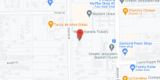 W Leo Daniels Towers in google map
