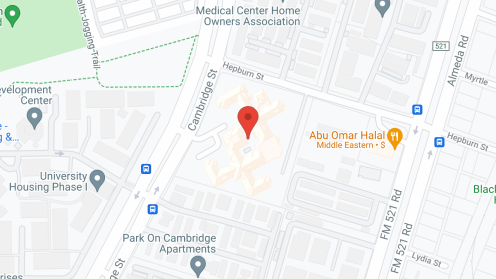 Map of the neighborhood around Garden Terrace of Houston