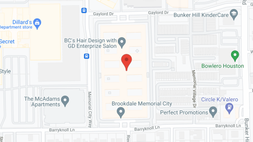 Map of the neighborhood around Brookdale Memorial City