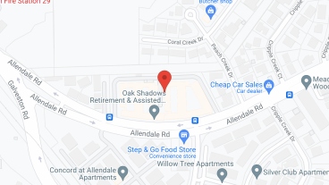 Oak Shadows in google map