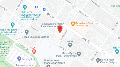 Map of the neighborhood around Silverado Hermann Park Memory Care Community