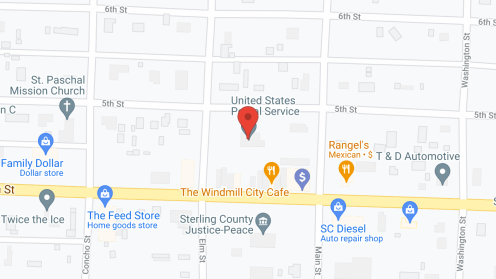 Map of the neighborhood around Sterling County Nursing Home