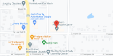 Jacksboro Healthcare Ctr in google map