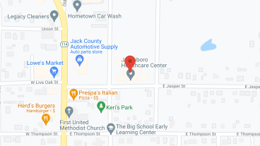 Jacksboro Healthcare Ctr in google map